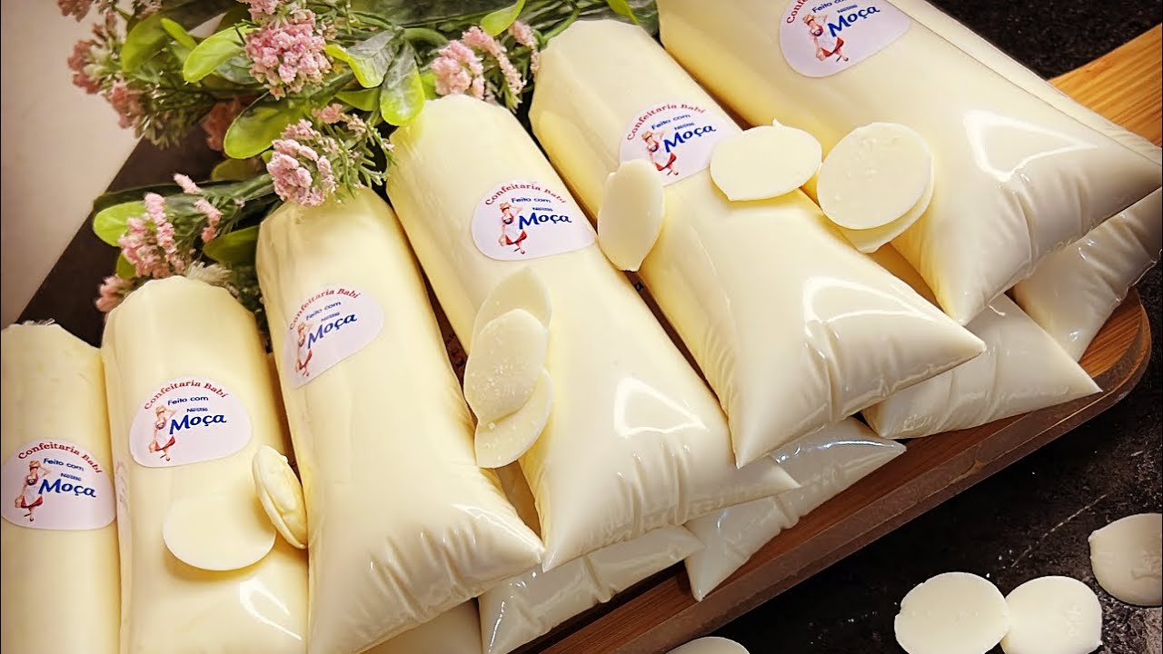 GELADINHO NA CASQUINHA DE CHOCOLATE BRANCO-TRUFADO DE BEIJINHO! #geladinhos #façaevenda