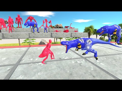DINOSAURS BABY  T-REX VS INFERNALS + GIANT INVERTEBRATES Animal  Revolt Battle Simulator
