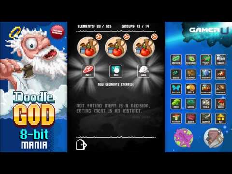 Doodle God: 8-bit Mania - How to Complete the Materials Group - YouTube