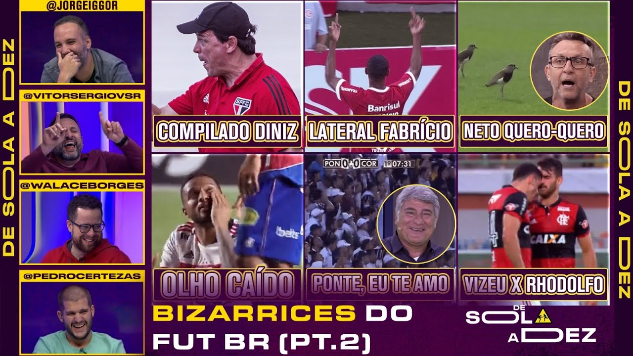 QUAIS FORAM OS MOMENTOS MAIS BIZARROS DO FUTEBOL BRASILEIRO? PT2 REAGIMOS E CRAVAMOS | DE SOLA A DEZ