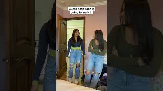 Guess how Zach is going to walk in