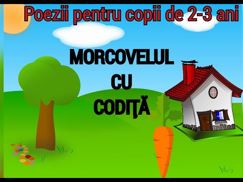 MORCOVELUL CU CODIȚĂ - Poezii pentru copii de 2-3 ani