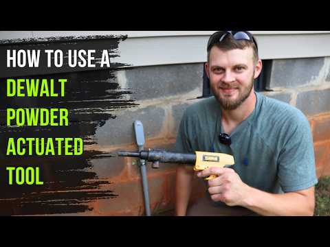 How to use a Dewalt .22 Powder Actuated Tool | Concrete Nail Gun Tutorial