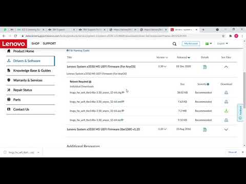 How to Download firmware Lenovo System x Servers