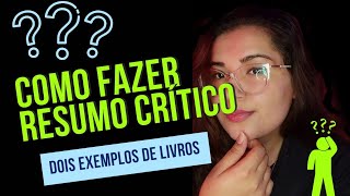 Como fazer um resumo crítico usando dois livros : 1984 de Orwell e História da educação de Manacorda