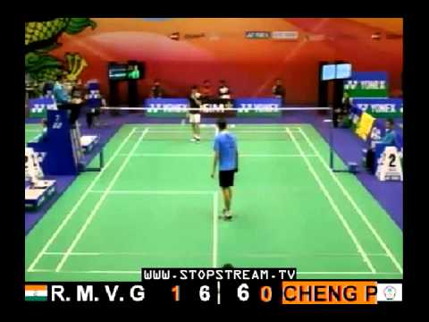 2012 Hong Kong Open Q MS Gurusaidutt R. M. V. [3] (IND) VS Cheng Po Wei (TWN)