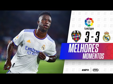 Gols e lances de Levante x Real Madrid