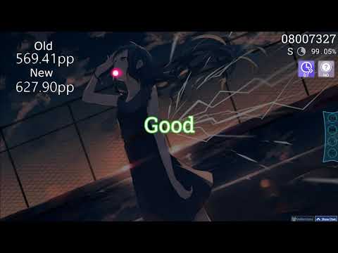 Vaxei's Muzzy - Endgame [Gameover]+HDDT 99.05%| old vs new pp