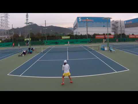 2019.2.27 牛島里咲 vs チャン・スジョン 6/12 女子シングルス本戦一回戦【富士薬品セイムス ウィメンズカップin大阪体育大学】