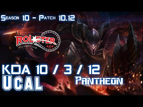 KT Ucal PANTHEON vs TWISTED FATE Mid - Patch 10.12 KR Ranked