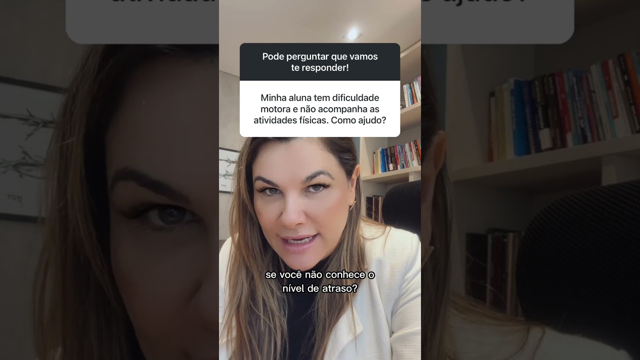 Minha aluna tem dificuldade motora e não acompanha as atividades físicas. Como ajudo?