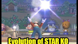 Evolution of Star KO and Voice Comparison in Super Smash Bros Series (The Original 12 Characters)