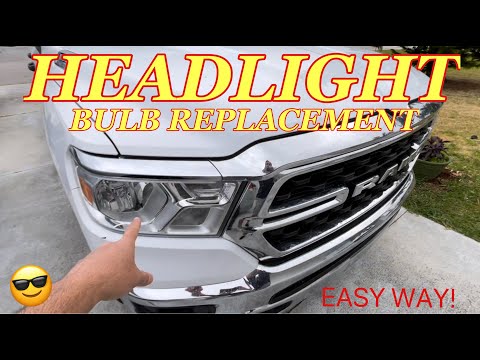 RAM 1500 HEADLIGHT BULB REPLACEMENT - The Easy Way!