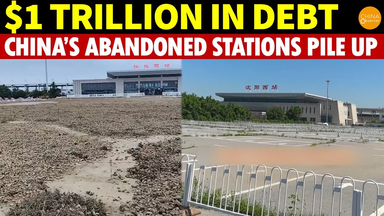 China’s Billion-Dollar High-Speed Train Stations Abandoned, Now Used as Grain Drying Fields