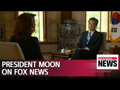 Pres. Moon's interview with Fox News to air Tuesday evening in U.S.
