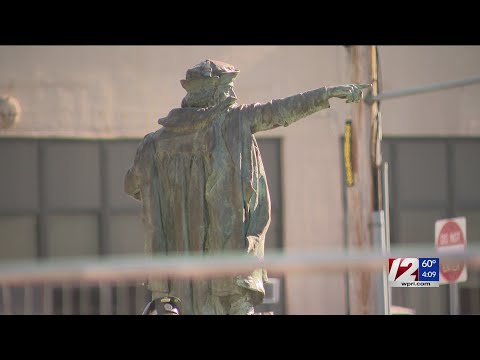 Former mayor places $50K bid on Columbus statue