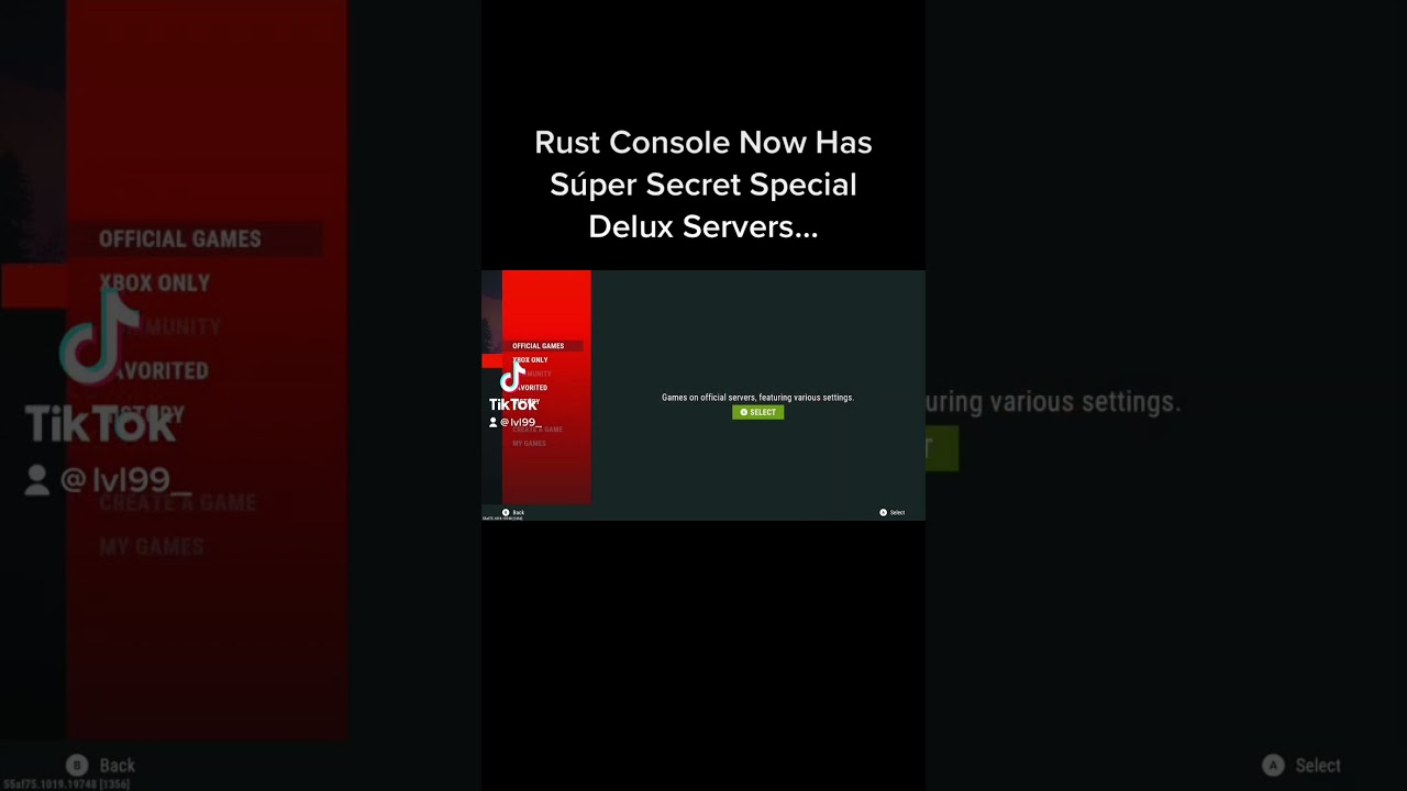 Rust Console Now has super secret deluxe servers… #rustconsole #shorts
