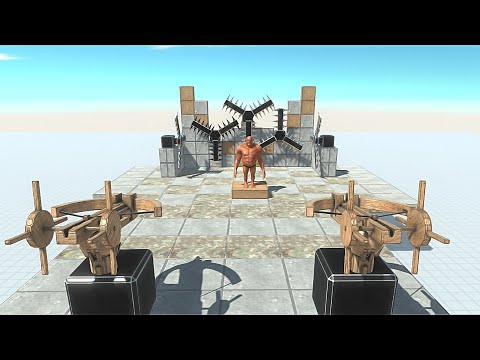 GIANT BALLISTA PINNING Units to The DEATH WALL - Animal Revolt Battle Simulator