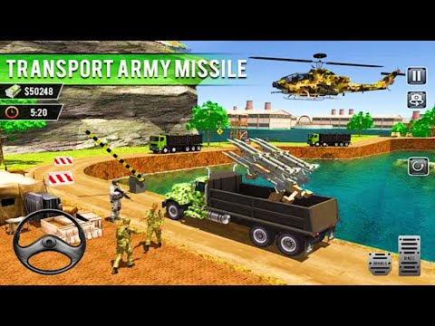 US Army Cargo Transport Truck Driving Simulator Game | Android Gameplay