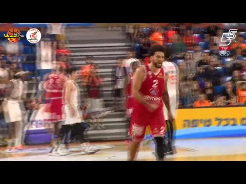 London Perrantes 7 Assists in Maccabi Rishon LeZion vs. Hapoel Galil-Gilboa