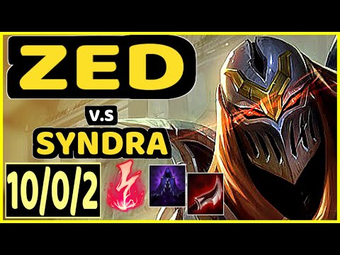 NAME (ZED) vs SYNDRA - 10/0/2 KDA MID CHALLENGER GAMEPLAY - BR