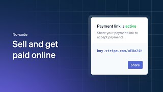 No-code: Sell and get paid online