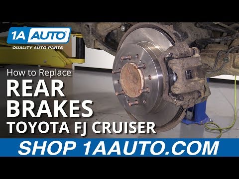 How to Replace Rear Brakes 07-09 Toyota FJ Cruiser