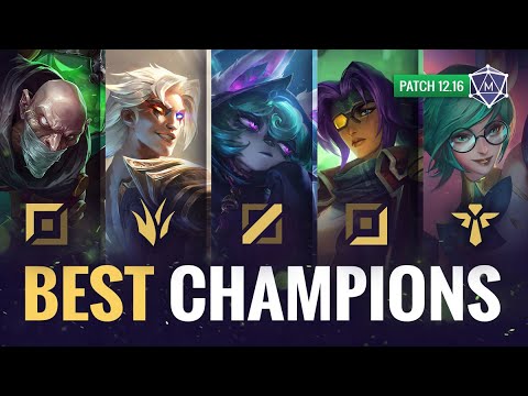 BEST Champions for ALL ROLES in Patch 12.16 Season 12 | Mobalytics