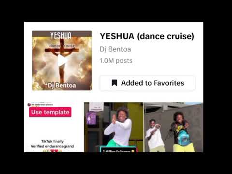 YESHUA (dance cruise) 1 million videos on TikTok
