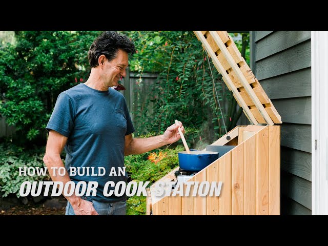 How To Build a DIY Outdoor Cook Station