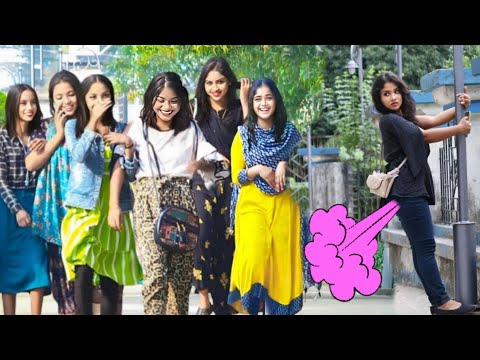 Funny WET FART Prank on Girls Part-75 😂!N2o Shreya
