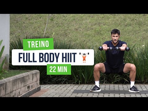 22 MIN TREINO com HALTERES para o corpo inteiro | musculação em casa |
