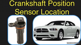 Crankshaft Position Sensor location on a 2014 Dodge Charger 3.6L