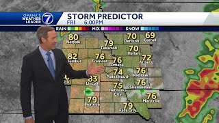 Pleasant this evening in Omaha