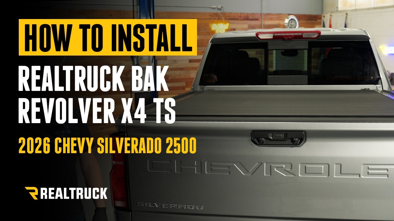 How To Install RealTruck BAK Revolver X4 TS Hard Roll-Up Tonneau Cover 2026 Chevrolet Silverado 2500