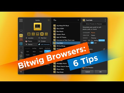 How to use Bitwig Studio 5's new browsers — 6 tips