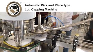 Automatic Four Head Pick And Place Type Lug Capping Machine 