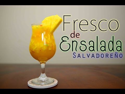 Como Hacer Fresco de Ensalada Salvadoreño