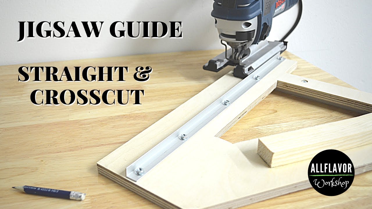 How To Make a Jigsaw Guide | Jigsaw Crosscut Jig