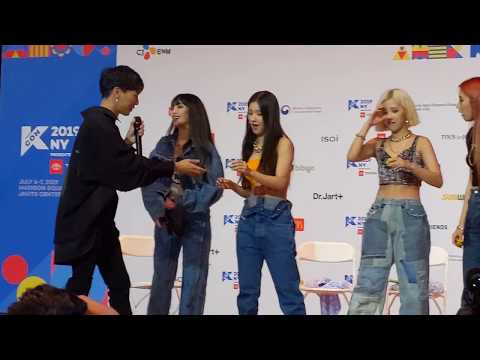 [FANCAM] 190707 (G)I-DLE = Result of the pedometer game at KCON NY 2019