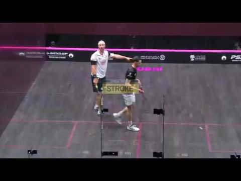 Squash tips: Strokes with Lee Drew - Trickle boast - Rosner vs Farag