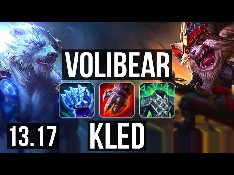 VOLI vs KLED (TOP) | 700+ games, 1.2M mastery, Rank 14 Voli | NA Grandmaster | 13.17