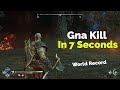 Gna kill In 7 Seconds ( World Record ) - God Of War Ragnarok ( GMNM ) ( No Damage )