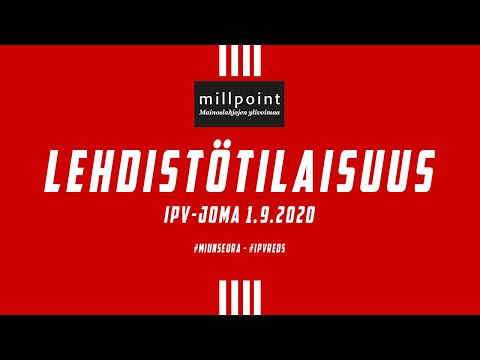 Lehdistötilaisuus IPV-JOMA 1.9.2020