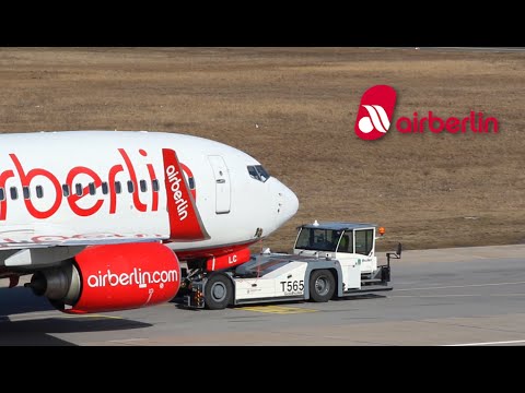 Air Berlin Boeing 737-76J (D-ABLC) Pushback at Berlin Tegel Airport