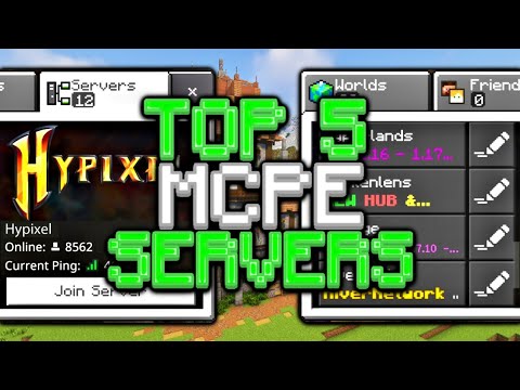 Top 5 Servers For Minecraft Bedrock Edition 1.18! (2022)