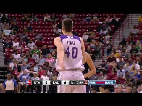 Ivica Zubac with 6 Blocks ¦ Jazz vs Lakers ¦ July 15, 2016 ¦ 2016 NBA Summer League