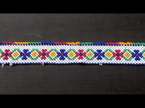Hand Embroidery  Temple toran design tutorial part-1/ 3moti toran design