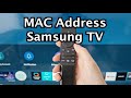 How To Find MAC Address On Samsung Smart TV