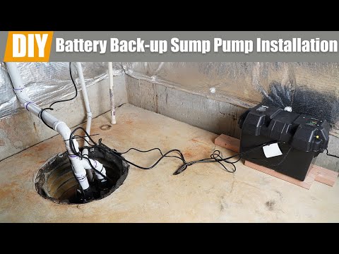 Battery Backup Sump Pump Installation
